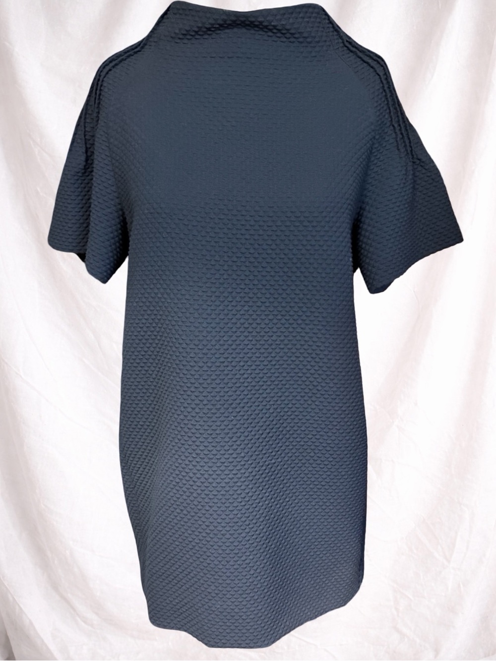 Cop Copine Vintage Y2K Black Textured Mini Dress Sculptural Avant Garde Size M